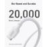 Anker 542 USB-C To Lightning Cable Bio-Based, 20,000-bend Lifespan, Up To 30W Fast Charging, For iPhone, iPad And more, 1.8M, White